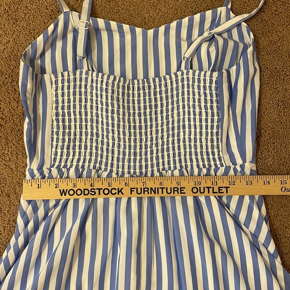 Old Navy Blue & White Striped Dress - Picture 5 of 6